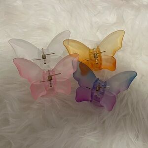 Butterfly hair claws
